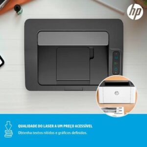 Impressora HP Laser 107w Laser Preto Wi-Fi (4ZB78A) - Woozen