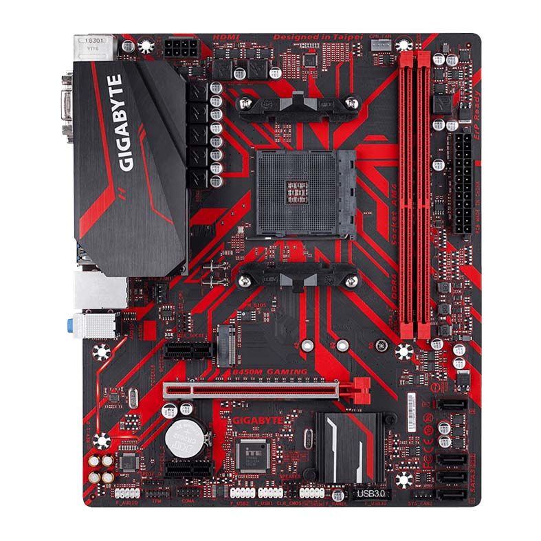 Placa Mãe Gigabyte B450m Gaming Ddr4 Socket Am4 Chipset Amd B450