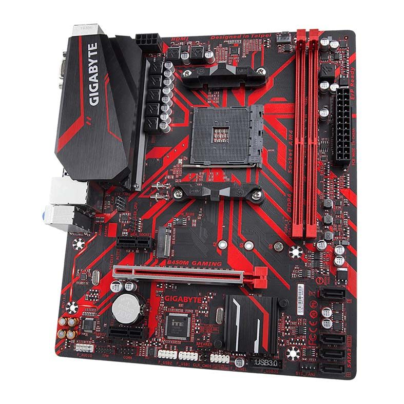 Placa Mãe Gigabyte B450m Gaming Ddr4 Socket Am4 Chipset Amd B450