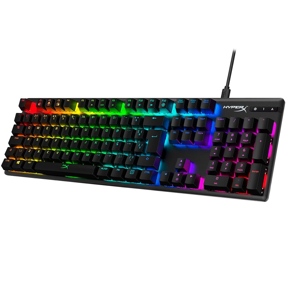Teclado Mec?nico Gamer HyperX Alloy Origins, RGB, Switch HyperX Red, ABNT2